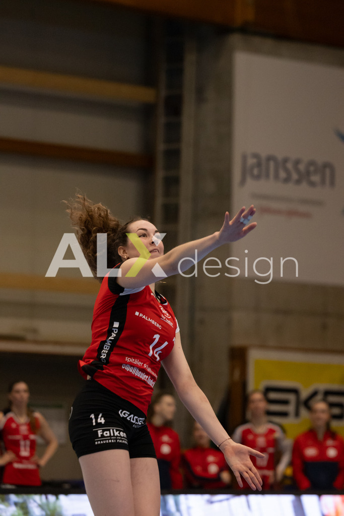 Volleyball I Frauen I Saison 2025-2026 I Volleyball NLA | Women I 1/4 Finals I VC Kanti Schaffhausen - BIWI Volleyball Franches-Montagnes I 21.02.2026 | 14 Josipa Marković (HR) (VC Kanti Schaffhausen) – Aussen - Realisiert mit Pictrs.com