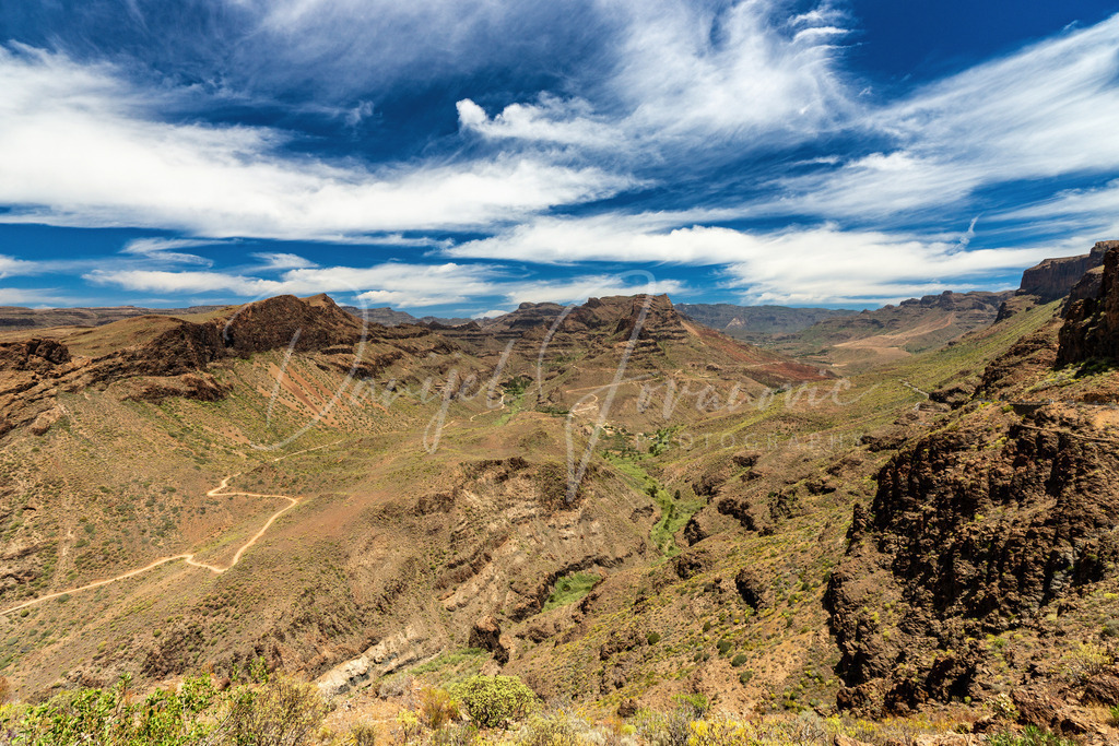 Barranco de Fataga | Blick in den Barranco de Fataga nach Nordwesten