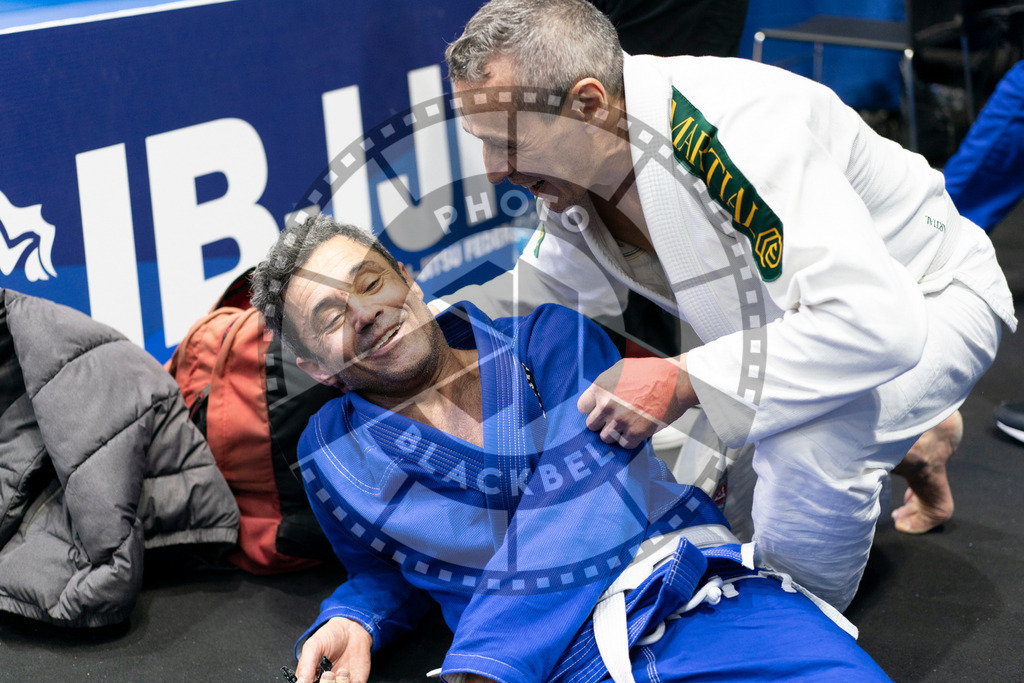 20240119PBB3841 | Fighters compete during the IBJJF European Championship in Paris, France, on January 19, 2024.