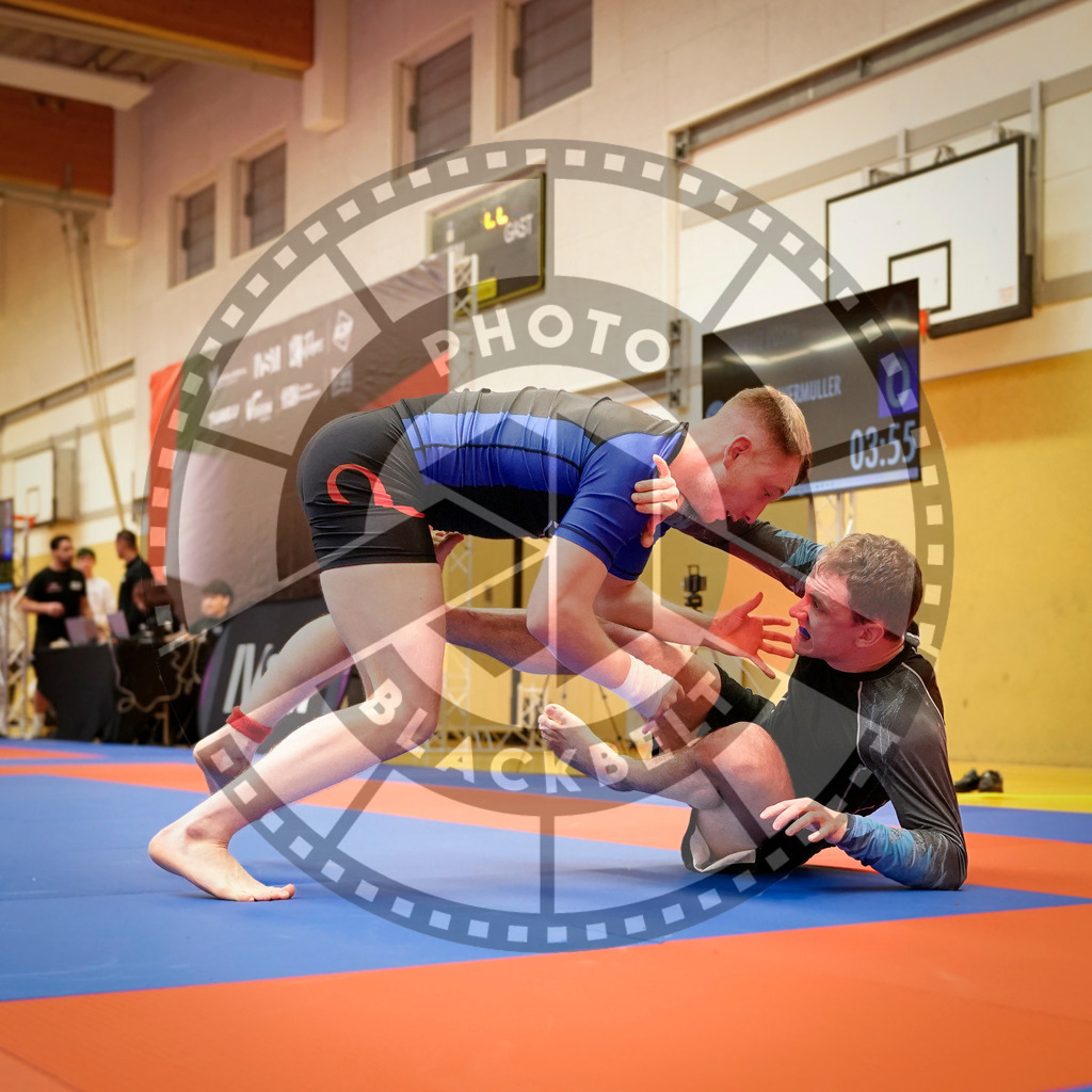 20240203PBB08517 | Fighters compete during the Brazilian Jiu-Jitsu Championship of the AJP Tour in Maintal by Frankfurt am Main, Germany, on February 2, 2024.