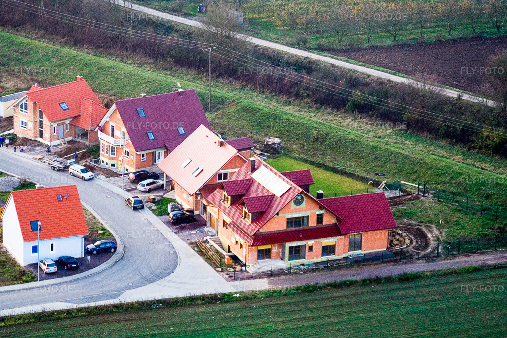 Luftbild: Neubaugebiet im NO, An der Anhaide im Ortsteil Schaidt in Wörth im Bundesland Rheinland-Pfalz in Deutschland. Foto: IMG_4986.jpg vom 01.12.2006 durch Werner Riehm/FLY-FOTO.de