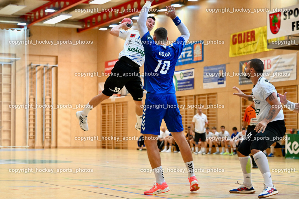 SC Ferlach vs. RK Zagreb 24.8.2023 | #23 Kocbek Jure, #10 Jakov Gojun, 81 Milicevic Adrian