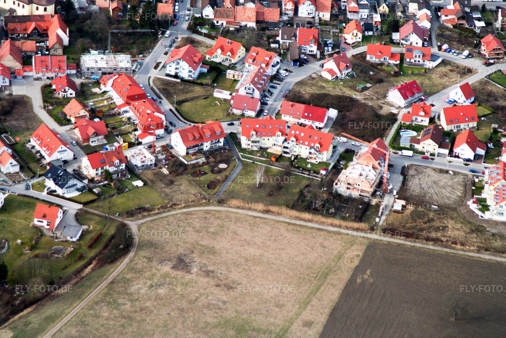 Luftbild: Maximiliansau Am Turnerplatz im Ortsteil Maximiliansau in Wörth im Bundesland Rheinland-Pfalz in Deutschland. Foto: IMG_1081.jpg vom 19.02.2006 durch Werner Riehm/FLY-FOTO.de