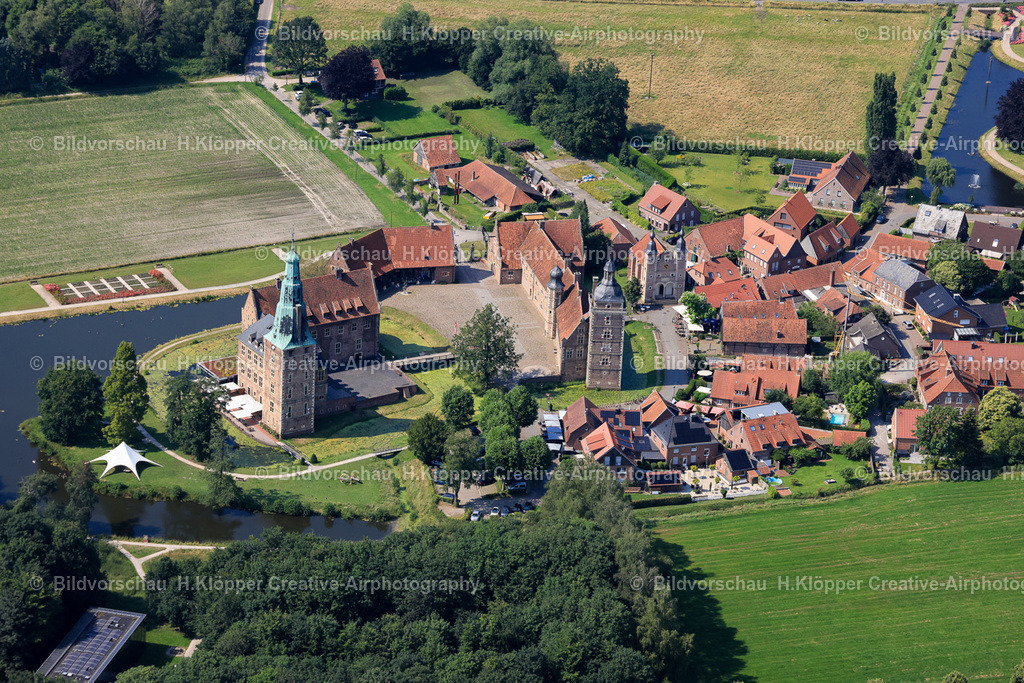 luftbilder-raesfeld-schloss-stadt-0118 | Luftbilder Schloss Raesfeld  Stadt Raesfeld Kreis Borken - Realisiert mit Pictrs.com
