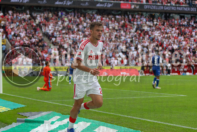 29.08.2026, GER, Fussball, Herren, Bundesliga , 1. Bundesliga, Saison 2026/2027, 1. FC Köln - TSG 1899 Hoffenheim | Thijs Dallinga (KOE) Torjubel, jubelt nach seinem Treffer zum 2:2