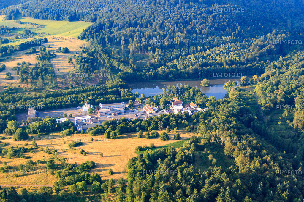 Exide Technologies GmbH am Thiergartenweiher https://www.exidegroup.com/ | Luftbild: Exide Technologies GmbH am Thiergartenweiher https://www.exidegroup.com/ in Büdingen im Bundesland Hessen in Deutschland. Foto: IMG_68619.jpg vom 21.06.2014 durch Werner Riehm/FLY-FOTO.de - Realisiert mit Pictrs.com