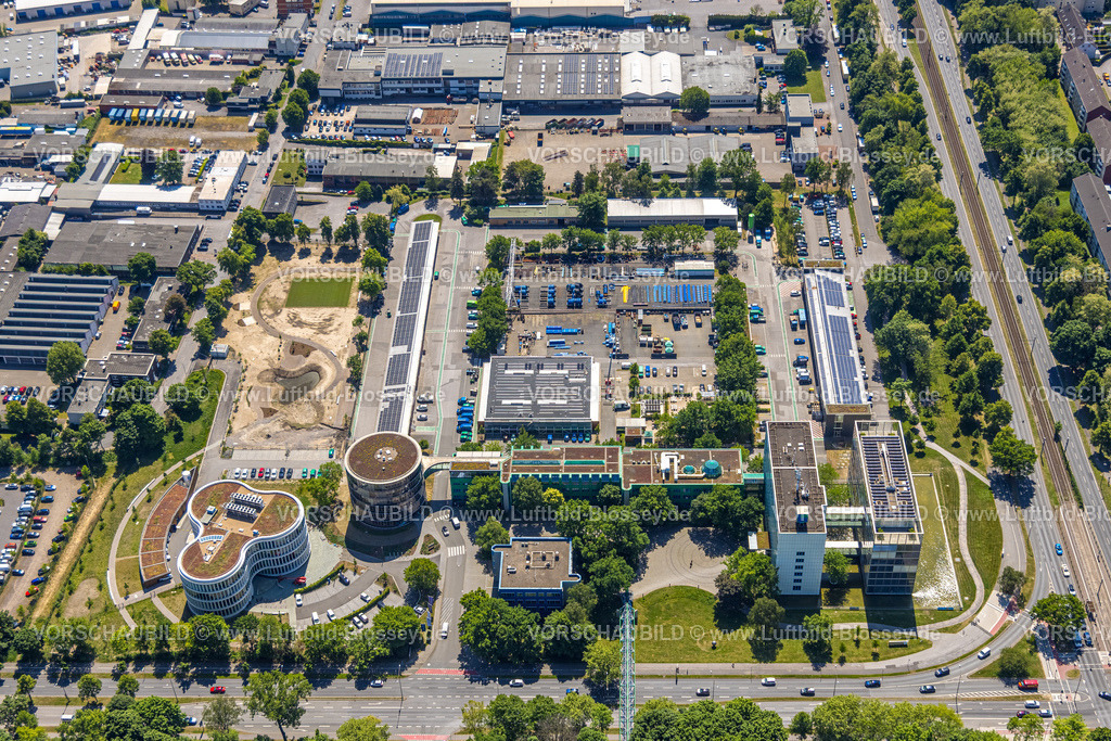 Gelsenkirchen250506256 | Luftbild, Gelsenwasser AG Campus, Wasserversorgungsunternehmen, Erle, Gelsenkirchen, Ruhrgebiet, Nordrhein-Westfalen, Deutschland