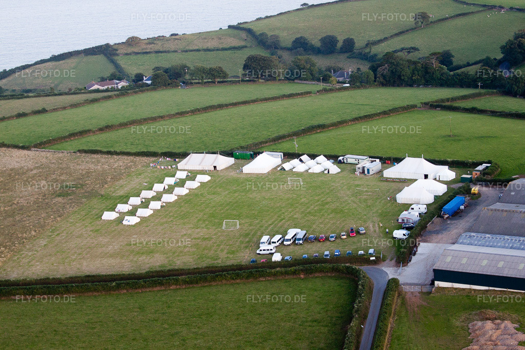 Luftbild: Ortsansicht in Strete im Bundesland England in Vereinigtes Königreich. Foto: IMG_19838.jpg vom 25.07.2009 durch Werner Riehm/FLY-FOTO.de