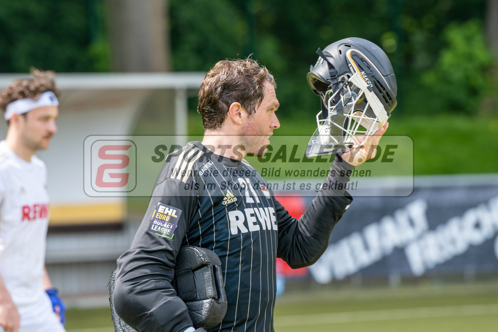 SFE_20230521_0007 | 1. Bundesliga Hockey Viertelfinale 3 Herren Rot-Weiss Köln - Berliner HC am 21.05.2023 in Köln (KTHC Stadion Rot-Weiss Köln Tennis and Hockey Club), Photo: Stephan Fehrmann 2023 (Sports-Gallery),Vincent Vanach ( Torwart Rot-Weiss Köln #21 )