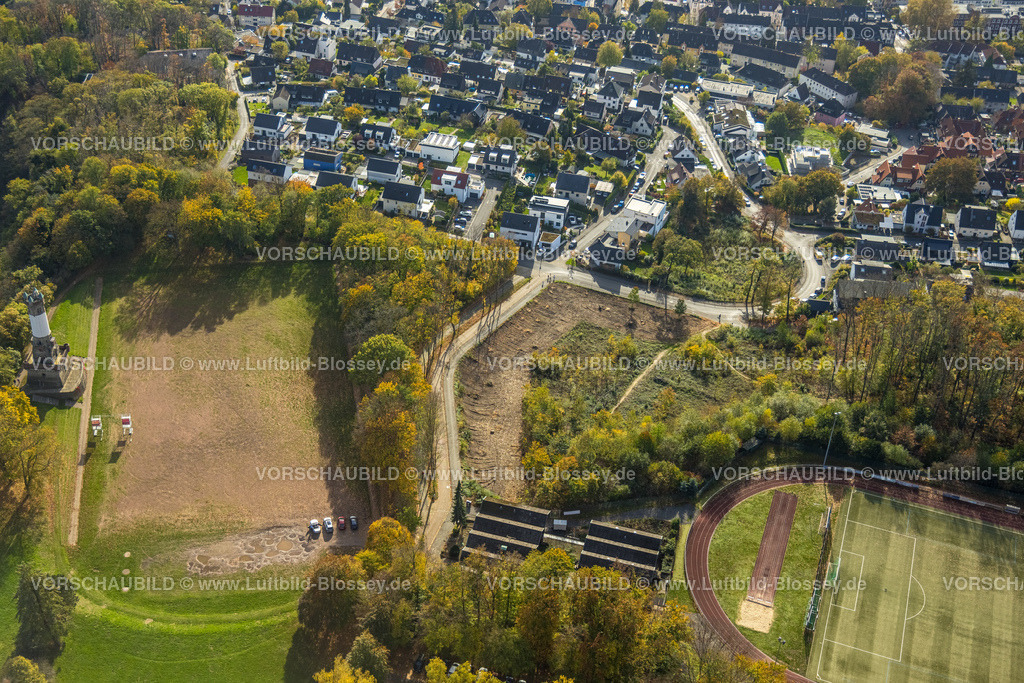 Wetter221017127 | Luftbild, Harkortturm, Harkortbergstadion, Wetter, Wetter, Ruhrgebiet, Nordrhein-Westfalen, Deutschland