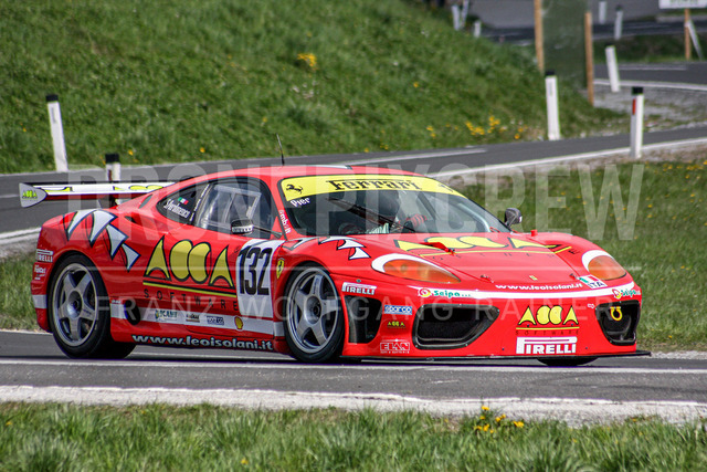 Rechberg Hill Climb 2008 – Motorsport Event in Austria | Rechberg Hill Climb 2008 in Tulwitz, Styria, Austria. The image shows PIERDOMENICO Stefano (ITA) FERRARI 360 NGT, #132.     