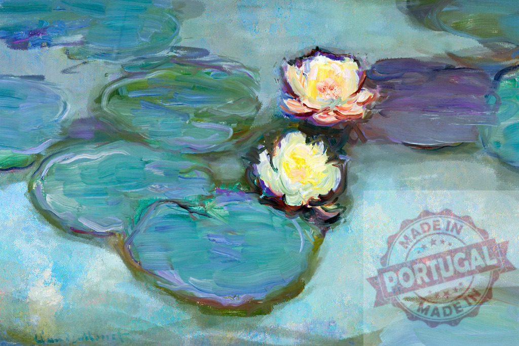 Nympheas (1897–1898) vintage illustration, remix from original painting by Claude Monet. | Nympheas (1897–1898) vintage illustration, remix from original painting by Claude Monet. - Realized with Pictrs.com