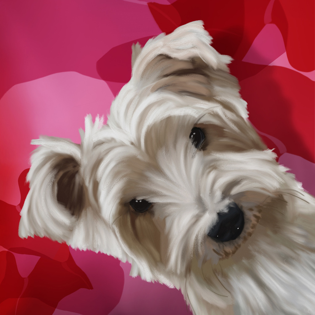 Chili | Illustrationen, digitalpainting, animals, dogs, hunde, art, Kunst, Illustrationsart, Bielefeld, Germany - Realisiert mit Pictrs.com