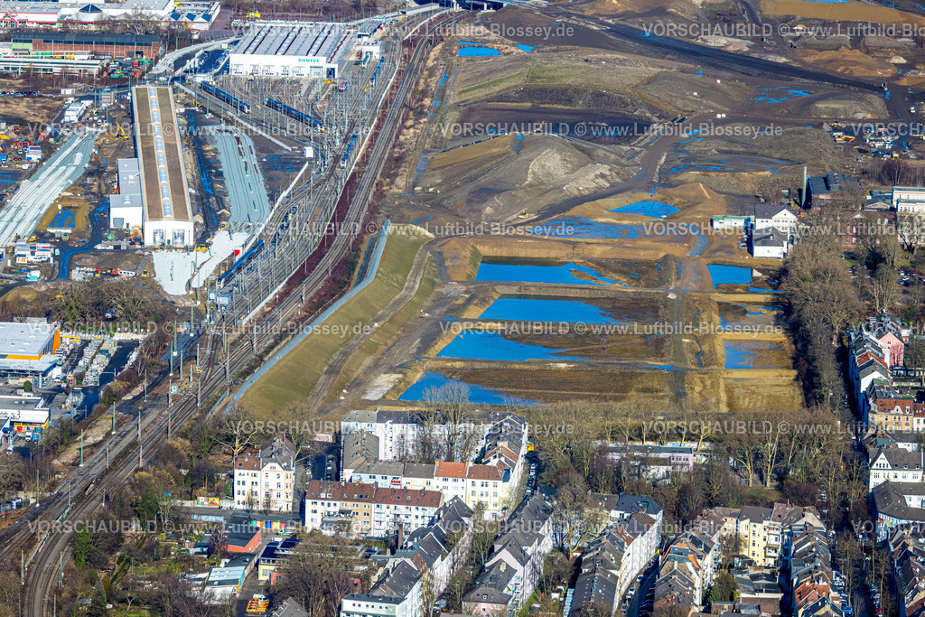 Dortmund260200063 | Luftbild, Siemens Rail Service Center Bahndepot, Gewerbegebiet und Gelände der Westfalenhütte Dortmund, City, Dortmund, Ruhrgebiet, Nordrhein-Westfalen, Deutschland