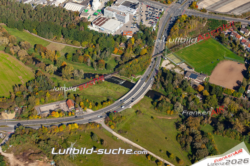 aktuelles Luftbild von Bruecke-rednitz   - Luftaufnahme wurde 2019 von https://frankenair.de mittels Flugzeug (keine Drohne) erstellt.