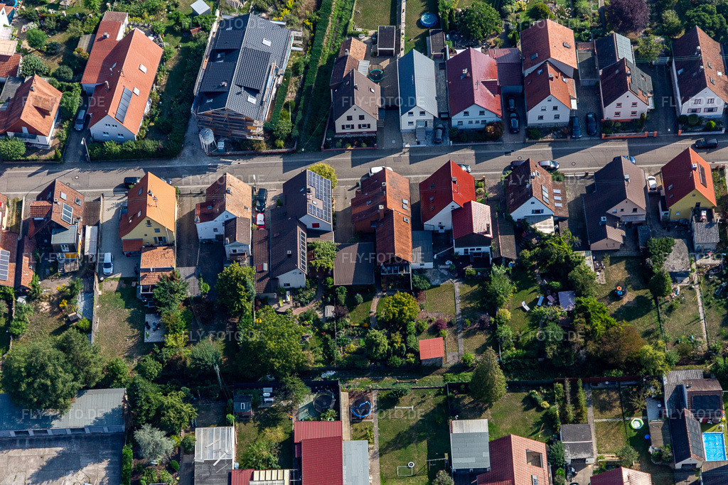 Luftbild: Siedlung in Kandel im Bundesland Rheinland-Pfalz in Deutschland. Foto: IMG_117350.jpg vom 25.08.2019 durch Werner Riehm/FLY-FOTO.de