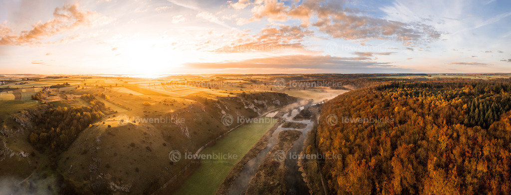 Eselsburger Tal im Herbst am frühen Morgen | löwenblicke | shop