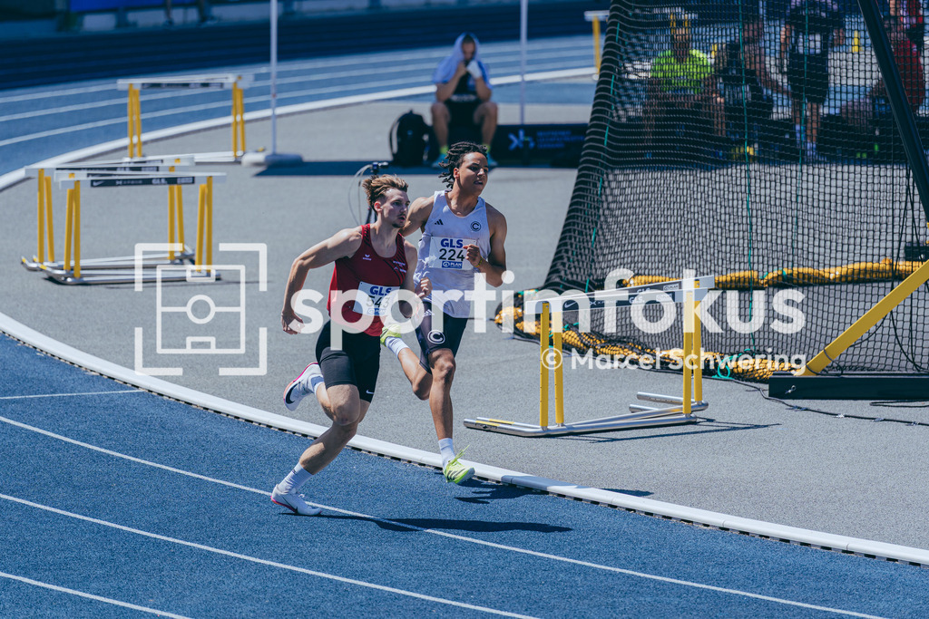 Deutsche Meisterschaften U20 / U16 2026 | Linus David Wörth, LG Seligenstadt, 543, Adrian Primus, SCC Berlin, 224, 400 Meter Hürden, Deutsche Meisterschaften der U20 &amp; U16 2026, Lohrheidestadion Bochum-Wattenscheid, 11.07.2026. Foto: Marcel Schwering / sportimfokus - Realisiert mit Pictrs.com