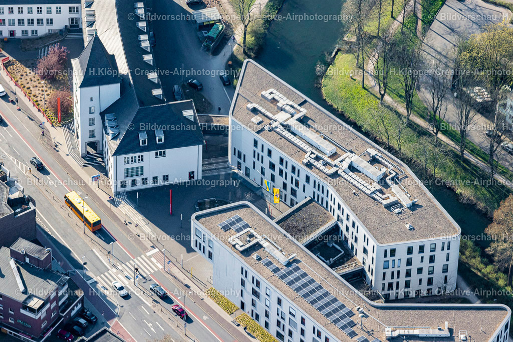 Luftbilder Moers-9164 | Gebäude der Stadtverwaltung - Rathaus am Rathausplatz in Moers im Bundesland Nordrhein-Westfalen, Deutschland - Realisiert mit Pictrs.com