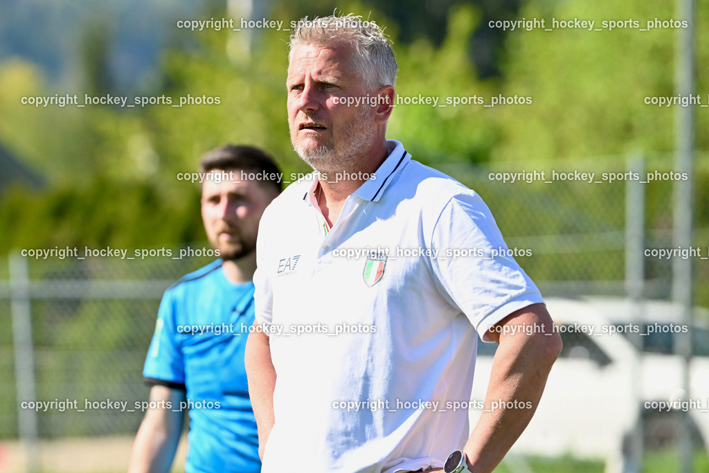 SC Magdalen vs. FC Faakersee | Headcoach SC Magdalen Bernhard Rekelj, SC Magdalen vs. FC Faakersee, SC Magdalen vs. FC Faakersee am 14.04.2024 in Villach (Sportplatz St. Magdalen), Austria, (Photo by Bernd Stefan)