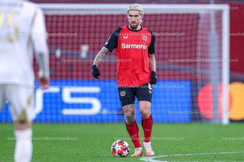 UCL29012502302 | 29.01.2025, Fußball, Bayer 04 Leverkusen - AC Sparta Prag, UEFA Champions League, 8. Spieltag, BayArena, Saison 2024 2025: Robert Andrich (Bayer04 Leverkusen #8)