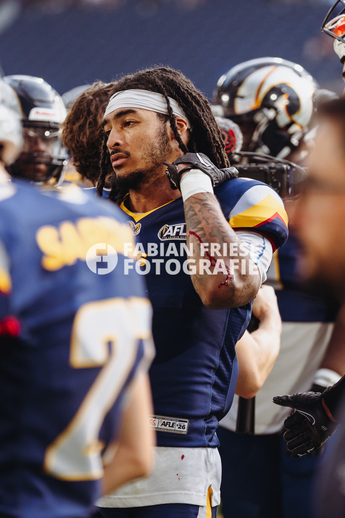 GER Rhein Fire vs. Alpine Rams, American Football, AFLE, Saison 2026, 01.08.2026 | GER Rhein Fire vs. Alpine Rams, American Football, AFLE, Saison 2026, 01.08.2026Foto: Eibner-Pressefoto/Fabian Friese - Realisiert mit Pictrs.com