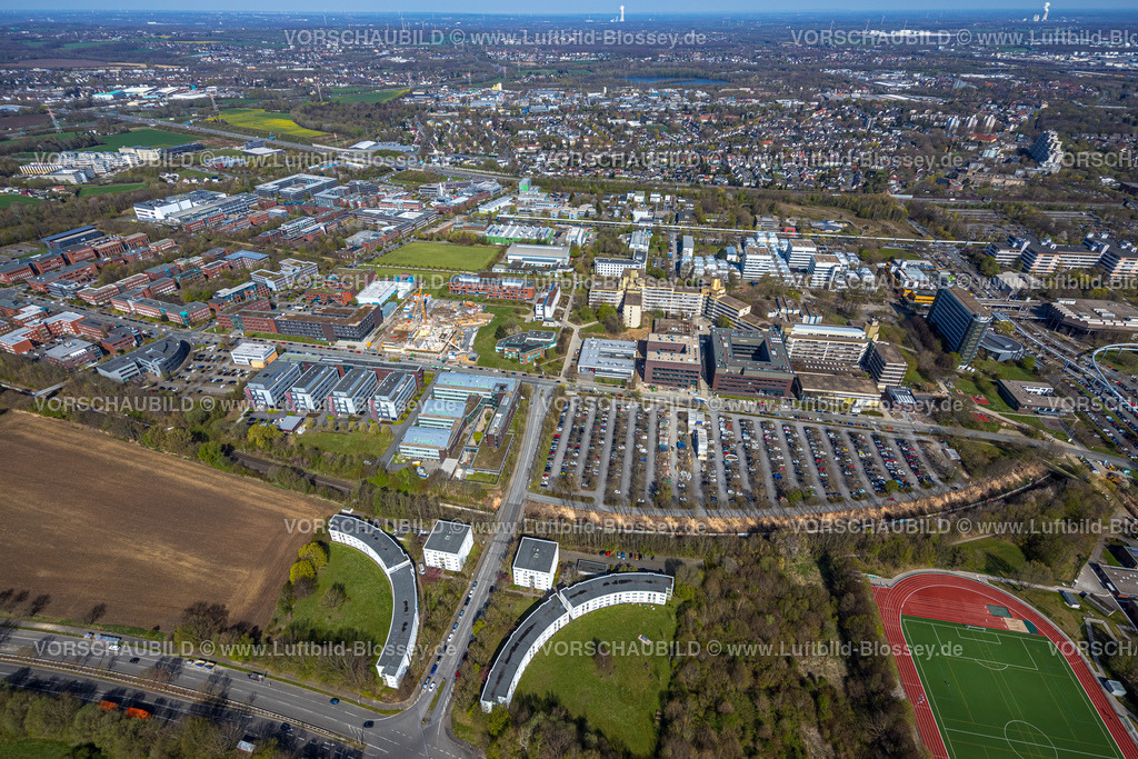 Dortmund220400900 | Luftbild, Technische Universität Dortmund mit Baustelle für das Forschungszentrum CALEDO, Campus Nord, Eichlinghofen, Dortmund, Ruhrgebiet, Nordrhein-Westfalen, Deutschland