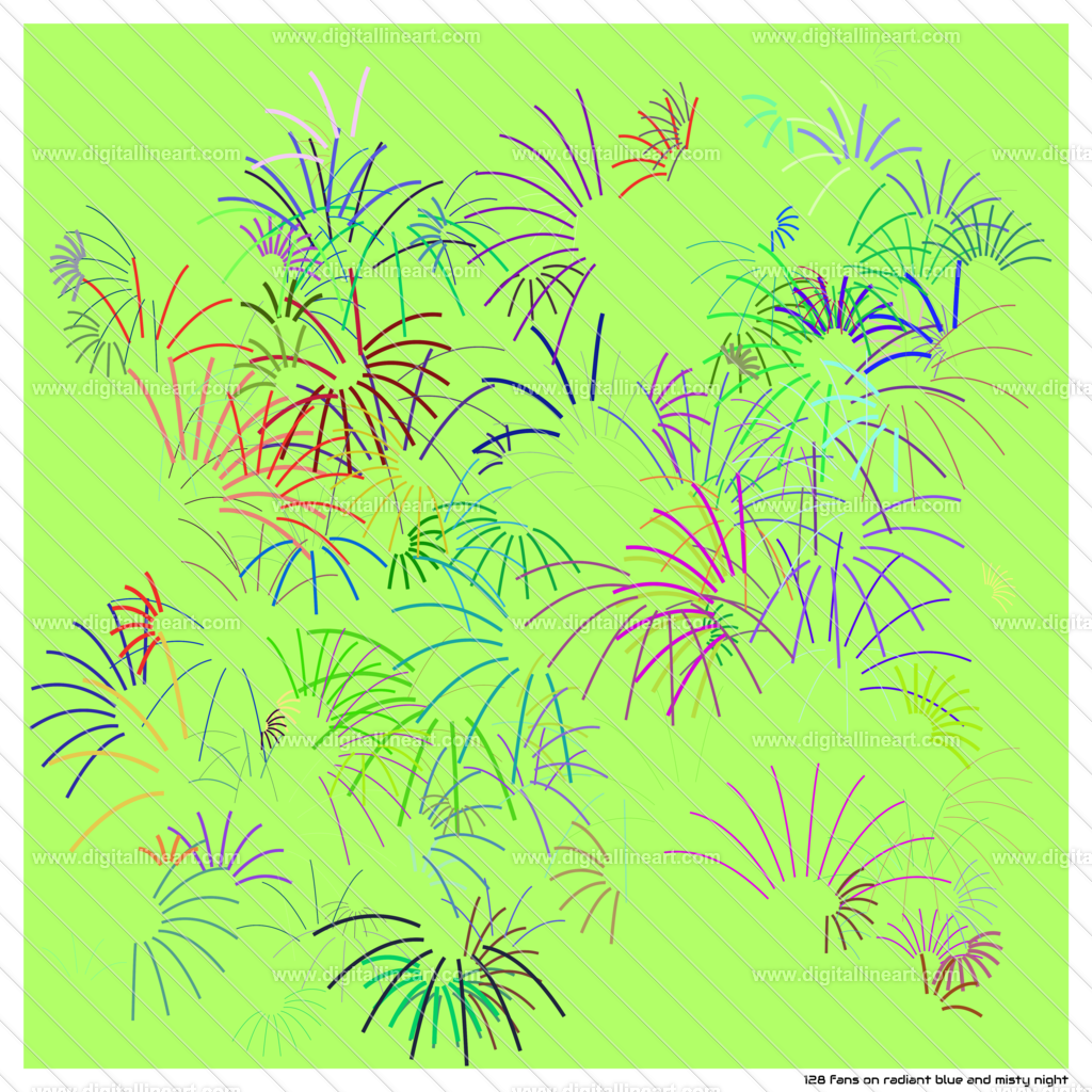 128-fans-radiant-blue-and-misty-night | digitallineart - Realisiert mit Pictrs.com