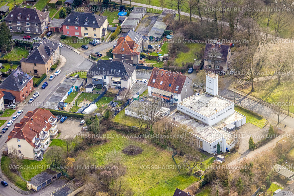 Hamm230214921 | Luftbild, Evang. Versöhnungskirche, Hohekamp, Stadtbezirk Heessen, Hamm, Ruhrgebiet, Nordrhein-Westfalen, Deutschland