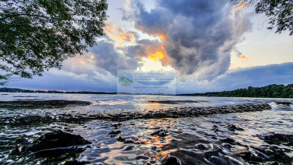 Sonnenuntergang am Förmitzspeicher | Impressionen rund um Hochfranken - Frankenwald - Fichtelgebirge - Realisiert mit Pictrs.com