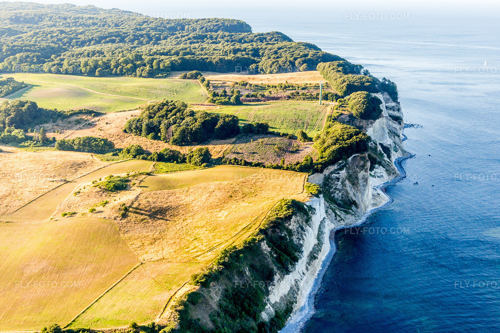 Aerial view: View of the town in Borre in the state Zealand, Denmark. – Photo: IMG_108556.jpg taken on 07/04/2018 by Werner Riehm/FLY-FOTO.com – Resolution of the original: 5472 x 3648 px