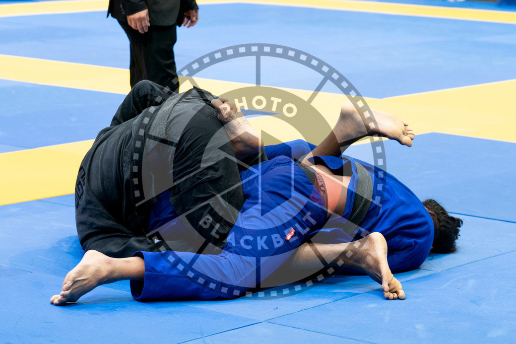 20240124PBB03738 | Fighters compete during the second day of the IBJJF European Championship in Paris, France, on January 24, 2024.