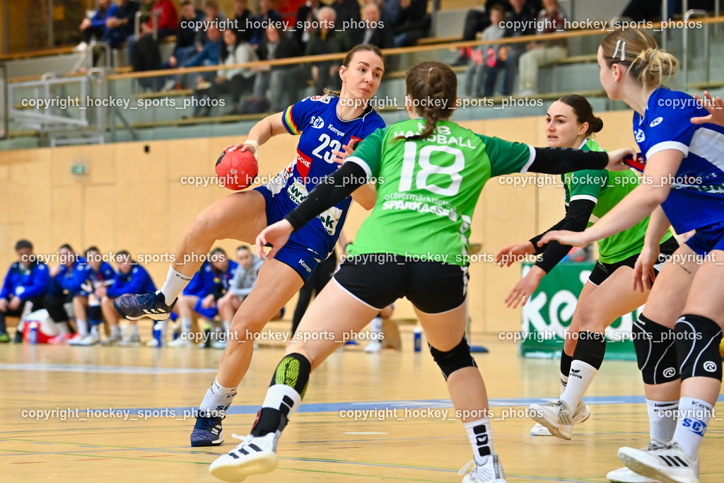 SC Ferlach Damen vs. HIB Graz 18.2.2023 | #23 Prevendar Dorotea, #17 STRASSER Carina