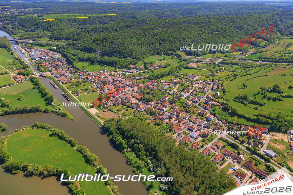 aktuelles Luftbild von Limbach Eltmann - Luftaufnahme wurde 2018 von https://frankenair.de mittels Flugzeug (keine Drohne) erstellt.