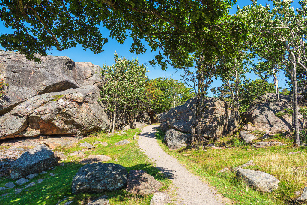 Wanderweg auf der Schäreninsel Monsøya in Norwegen | Wanderweg auf der Schäreninsel Monsøya in Norwegen.