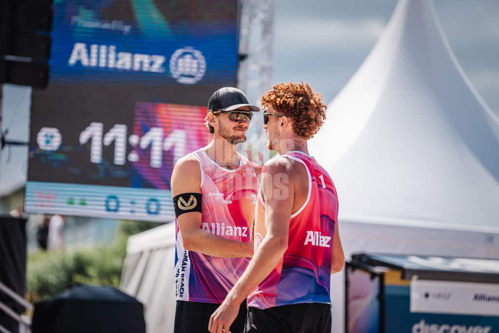 Beachvolleyball | Männer  | Allianz German Beach Tour 2024 | Tourstop Kühlungsborn | 10.08.2024 | v.l. Paul Henning und Max Just