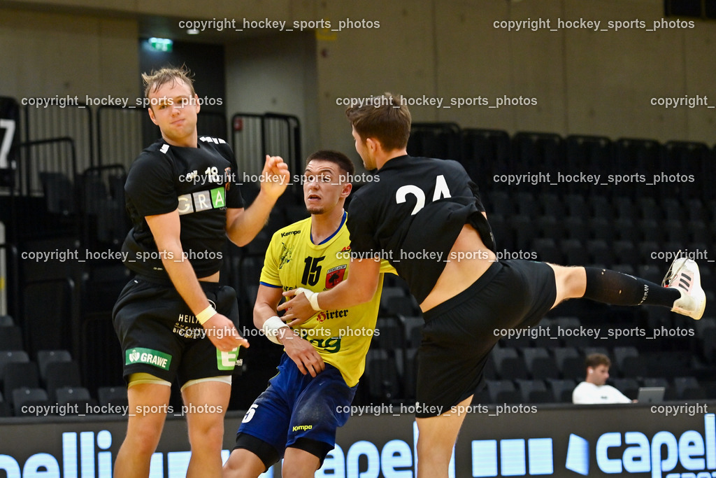 HSG Holding Graz vs. SC Ferlach Future Team 16.9.2022 | #18 FREYTAG Emil Jeremias, #15 BESSER Lukas Vinzenz, #24 SCHIMMEL Florian