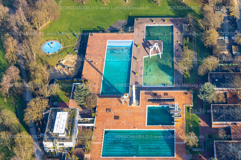 Essen260100755 | Luftbild, Grugabad Freibad im Grugapark, Sportbecken, Rüttenscheid, Essen, Ruhrgebiet, Nordrhein-Westfalen, Deutschland