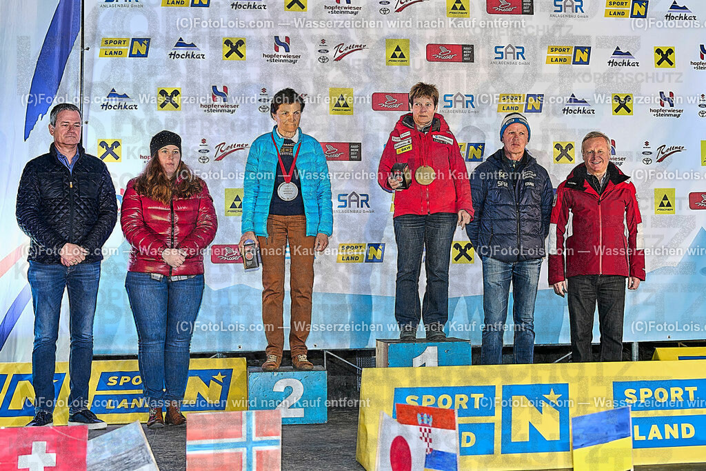 ALP4201_WCM-Slalom_Kat-C_Siegerehrung | (C)FotoLois.com, Alois Spandl, World Criterium Masters Ski Alpin 2023 Hochkar, Slalom C, GS-B, SuperGiant A, Di 21. März 2023.