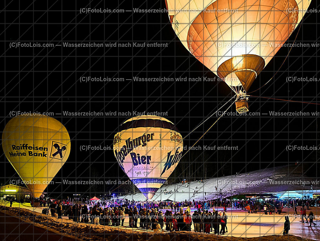 ALP8102_Nacht der Ballone | (C)FotoLois.com, Alois Spandl. NACHT DER BALLONE im Weitental vor der Ötscherlift-Talstation, Ballonsportclub Ötscherland & Ötscher Tourismusverband, Do 28. Dez. 2023.