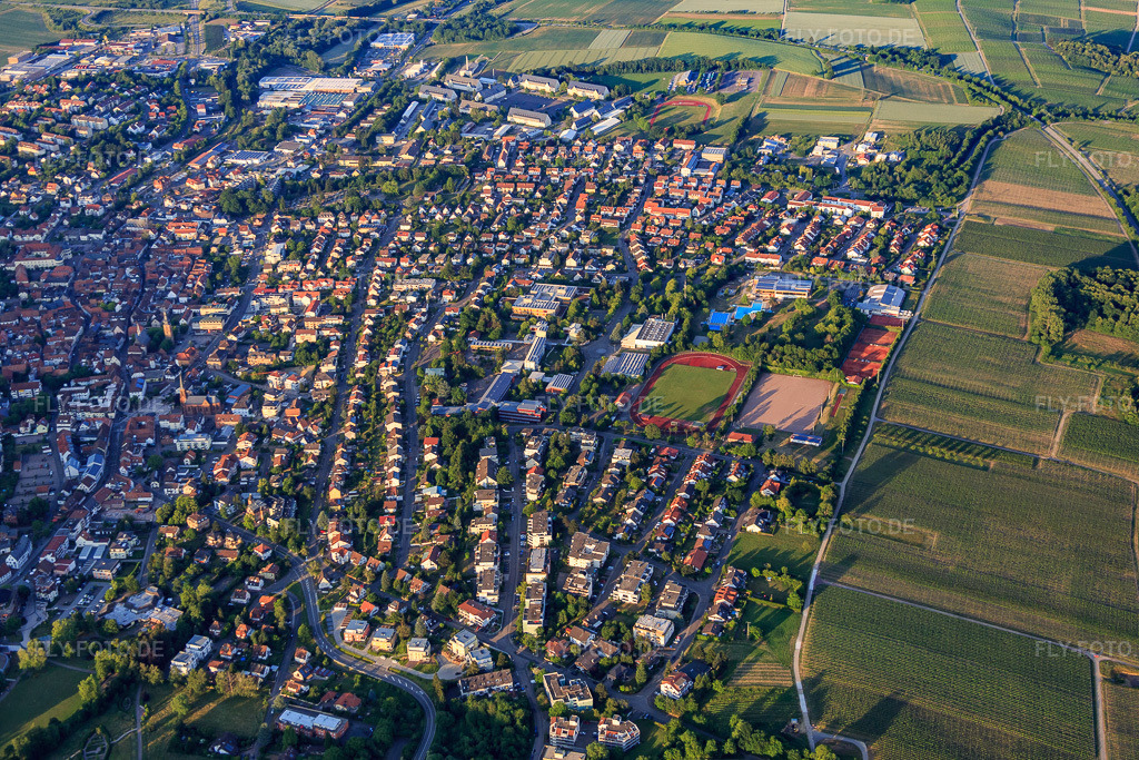 Luftbild: Petronellastr in Bad Bergzabern im Bundesland Rheinland-Pfalz in Deutschland. Foto: IMG_080341.jpg vom 05.06.2015 durch Werner Riehm/FLY-FOTO.de
