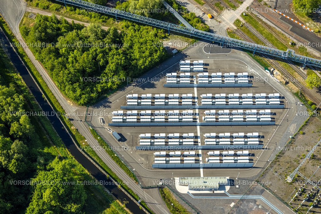 Hamm250500763 | Luftbild, Batterienspeicher Stellplatz des RWE Kraftwerk Westfalen, Uentrop, Hamm, Ruhrgebiet, Nordrhein-Westfalen, Deutschland