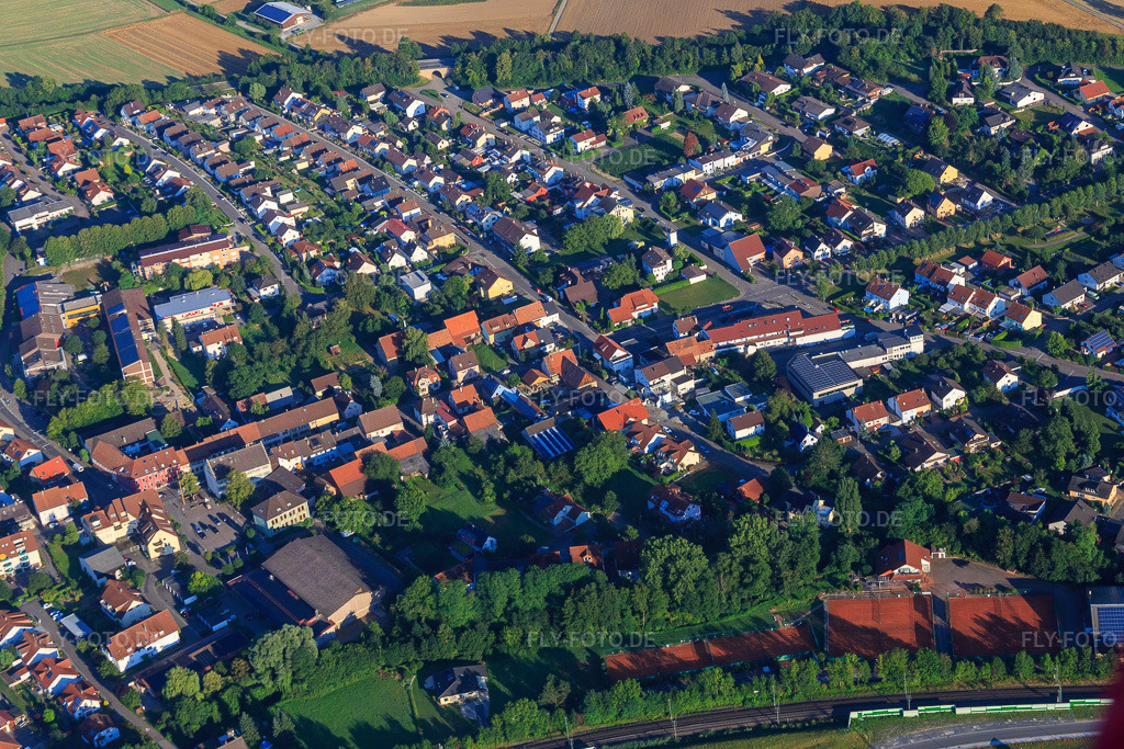 Luftbild: Bruchweg in Gondelsheim im Bundesland Baden-Württemberg in Deutschland. Foto: IMG_092299.jpg vom 01.08.2016 durch Werner Riehm/FLY-FOTO.de