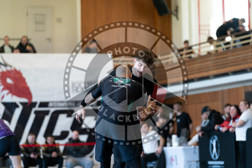 20250329PBB2054 | Fighters compete during the International Luta Livre (ILLCS) Germany IX Spring 2025 Competition spring on March 29, 2025 in Hannover, Germany.© Chiara Dazi