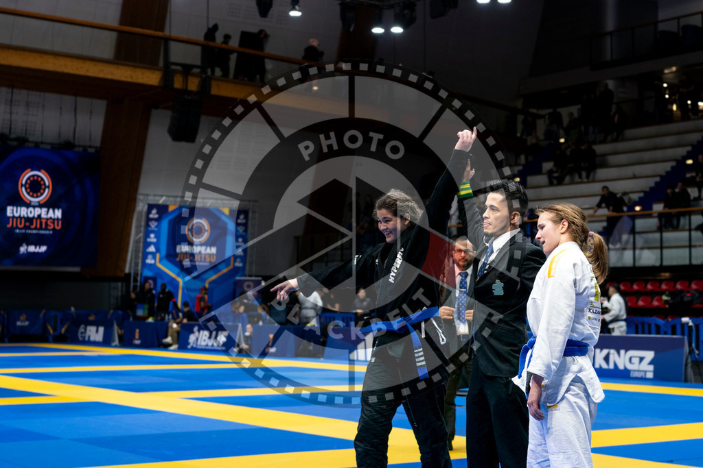 20240121PBB7733 | Fighters compete during the second day of the IBJJF European Championship in Paris, France, on January 21, 2024.