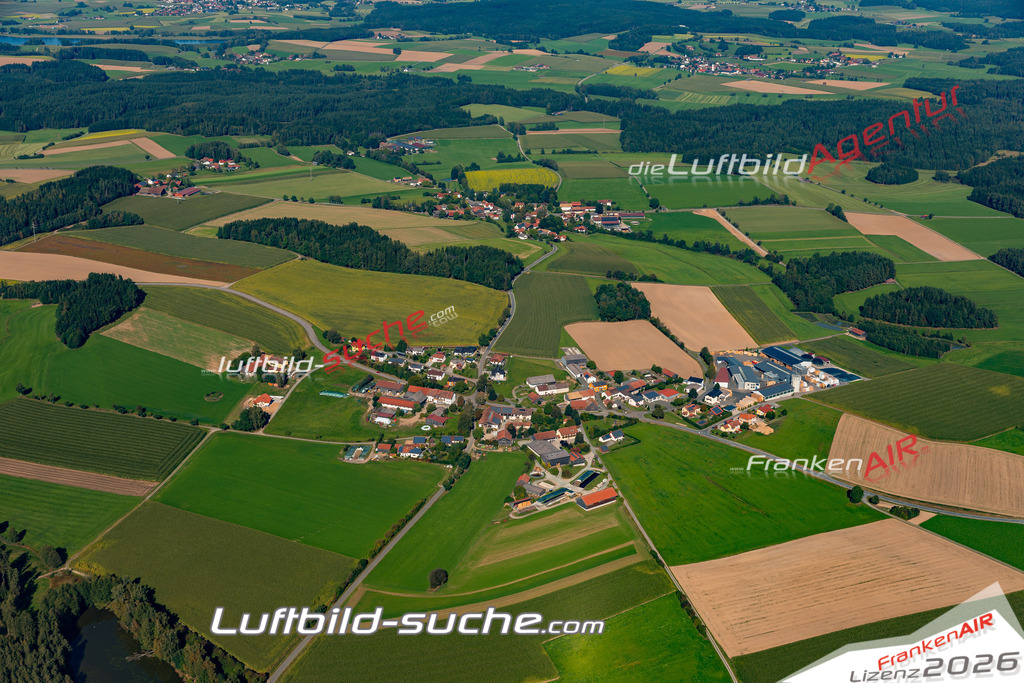 Aktuelles Luftbild von Trosendorf Schönthal Kauf mit Lizenz / Bildrechten möglich- Die Luftaufnahme wurde 2021 mittels UL-Flugzeug erstellt ( keine Drohne ) - hochauflösende Kamera-Systeme von  Canon -Beste Qualität - Für grossformatige Ausdrucke geeignet. Die Geschenkidee !