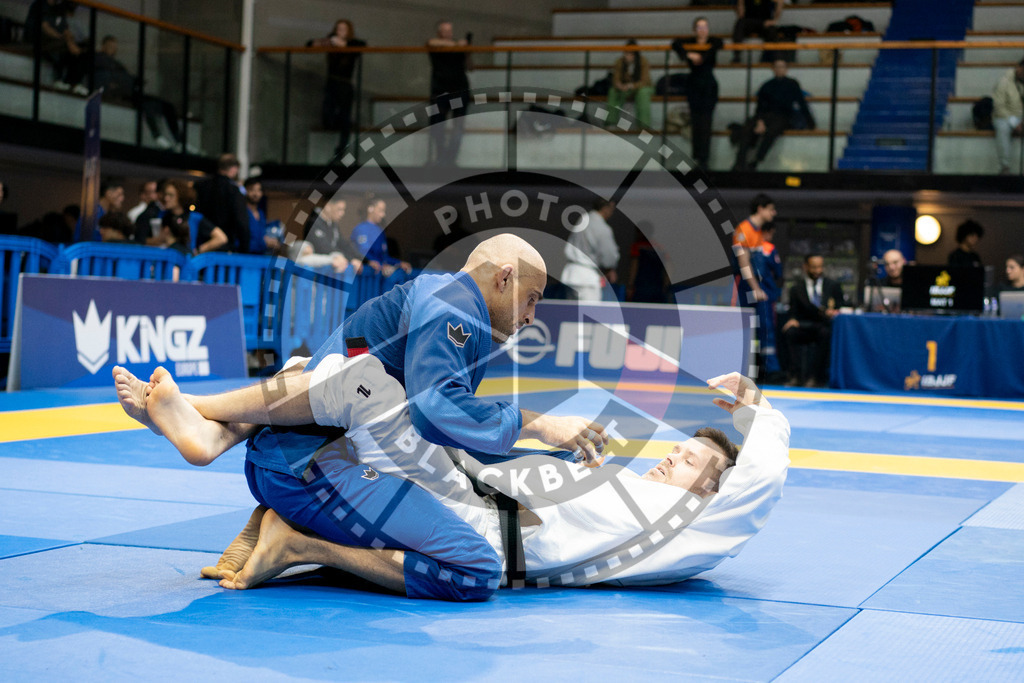 20240124PBB04275 | Fighters compete during the second day of the IBJJF European Championship in Paris, France, on January 24, 2024.