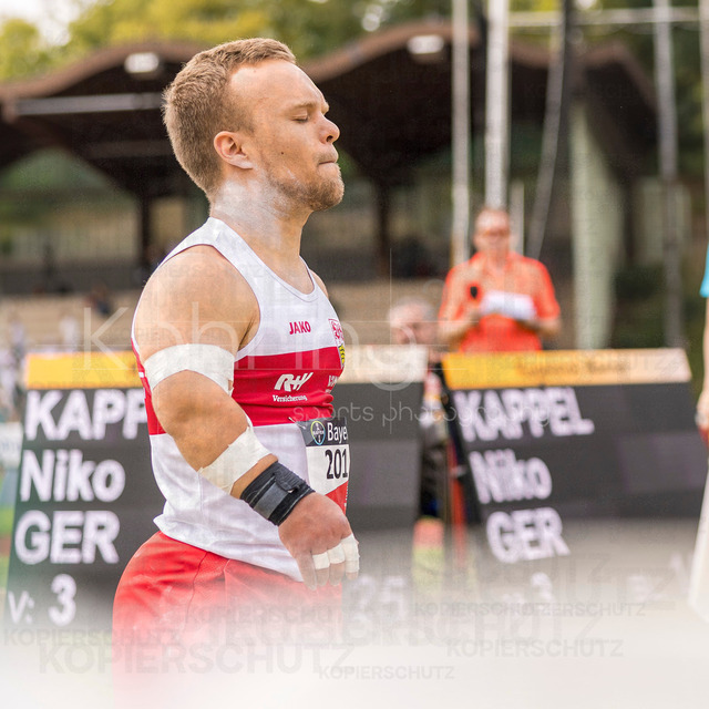 Para Heimspiel 7.0; Leverkusen, 18.07.2026 | LEVERKUSEN, GERMANY - JULY 18, 2026 : Niko Kappel (GER/VfB Stuttgart 1893) on focus in the shot put during the Para Heimspiel 7.0 at Fritz Jacobi Sports Complex on July 18, 2026 in Leverkusen, Germany.