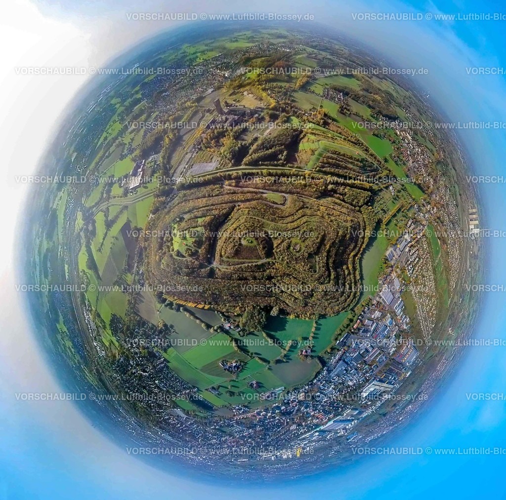 Hamm20221020_08_Halde KissingerHoehe Humberthalde_WA | Luftbild von Hamm,Halde Kissinger Höhe mit Zeche Heinrich-Robert mit Herbstlaub  , Ruhrgebiet, , 