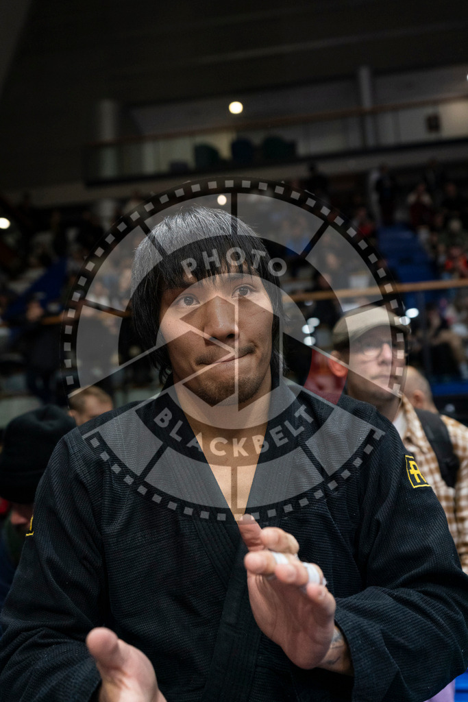 20240123PBB03593 | Fighters compete during the second day of the IBJJF European Championship in Paris, France, on January 23, 2024.